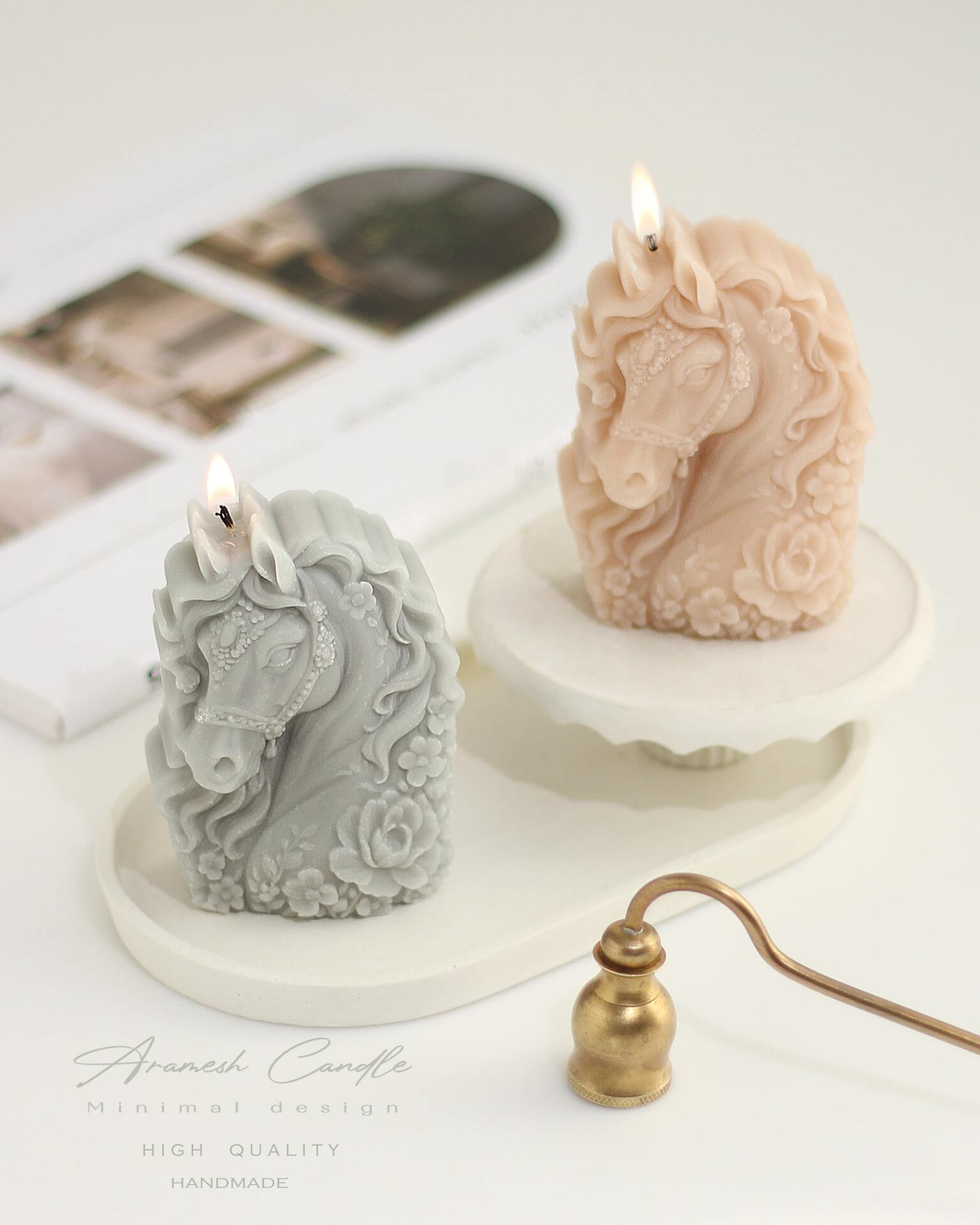  شمع کتیبه اسب 