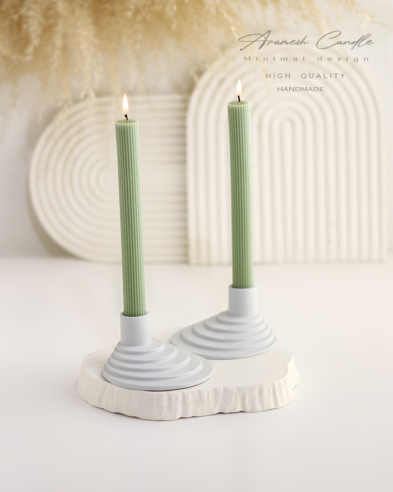 شمع قلمی دست ساز شیاردار